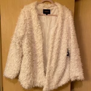 White Faux Fur jacket